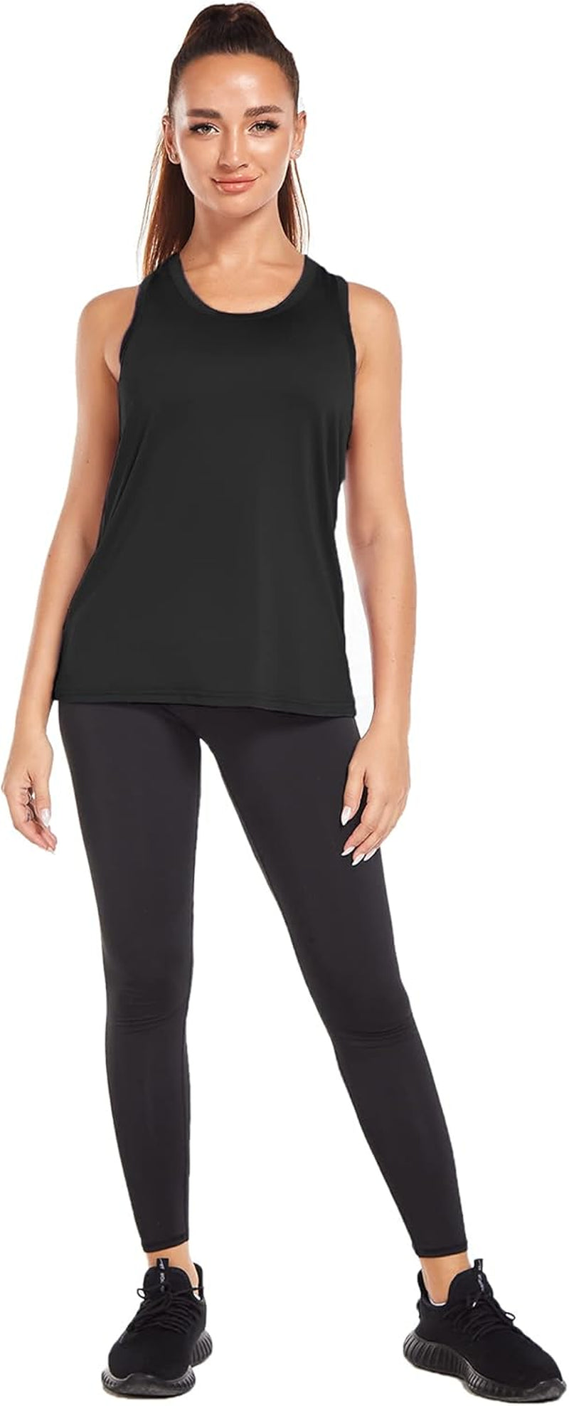 Workout Tops for Women Mesh Racerback Tank Yoga Shirts Running Exercise Gym Clothes