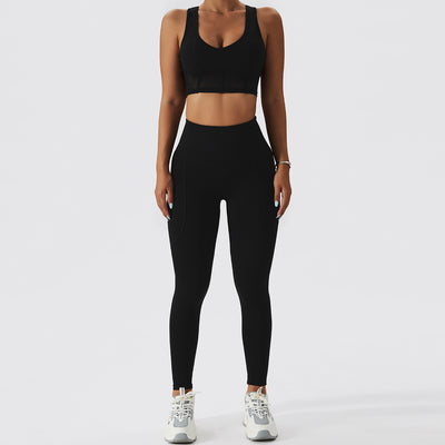 Women's Running Beauty Back Nude Fitness Clothing