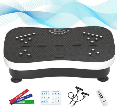 Vibration Plate Exercise Machine Whole Body Vibration Machine with Remote Control for Pain Relief, Lymphatic Drainage, Weight Loss