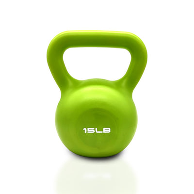 15lbs Kettlebell Set, Strength Training Kettlebells Weight Set For Women, Vinyl Coated Kettle Bell For Home Gym Workout Weight Lifting Equipment, Comfortable Grip Wide Handle Weights