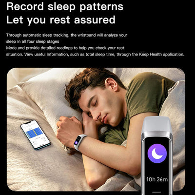 Keep Health Fitness Trackers for Women Men Amoled Step Counter Slim Thin 25 Sports Modes with Heart Rate Blood Pressure Monitor Alarm Stopwatch Timer Calories Burned IP68 Step Tracker Watch